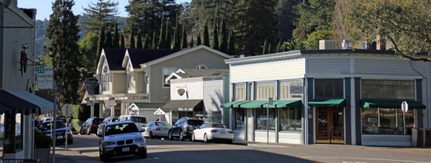Town of Ross California Downtown
