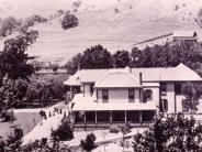 Worn home remodeled by Kittle family (note octagon house on left)