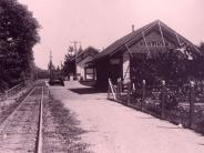 North Pacific Coast narrow gauge tracks at Ross Station