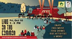 Flyer for 10/10/25 Live on the Common