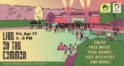 Flyer of upcoming event, Live on the Common